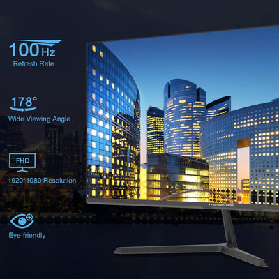 Minifire 24 Zoll Monitor, 100Hz, FHD,5ms(OD), Adaptive-Sync, sRGB110%, Eye-Care PC Bildschirm mit HDMI Ports (MF24X3AL)