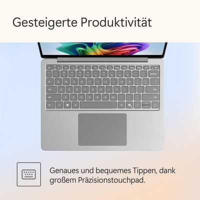 Microsoft Surface Laptop | Copilot+ PC | 13” LCD Touchscreen | Snapdragon® X Plus | 16GB RAM | 512GB Speicher | Neuestes Modell | Platin