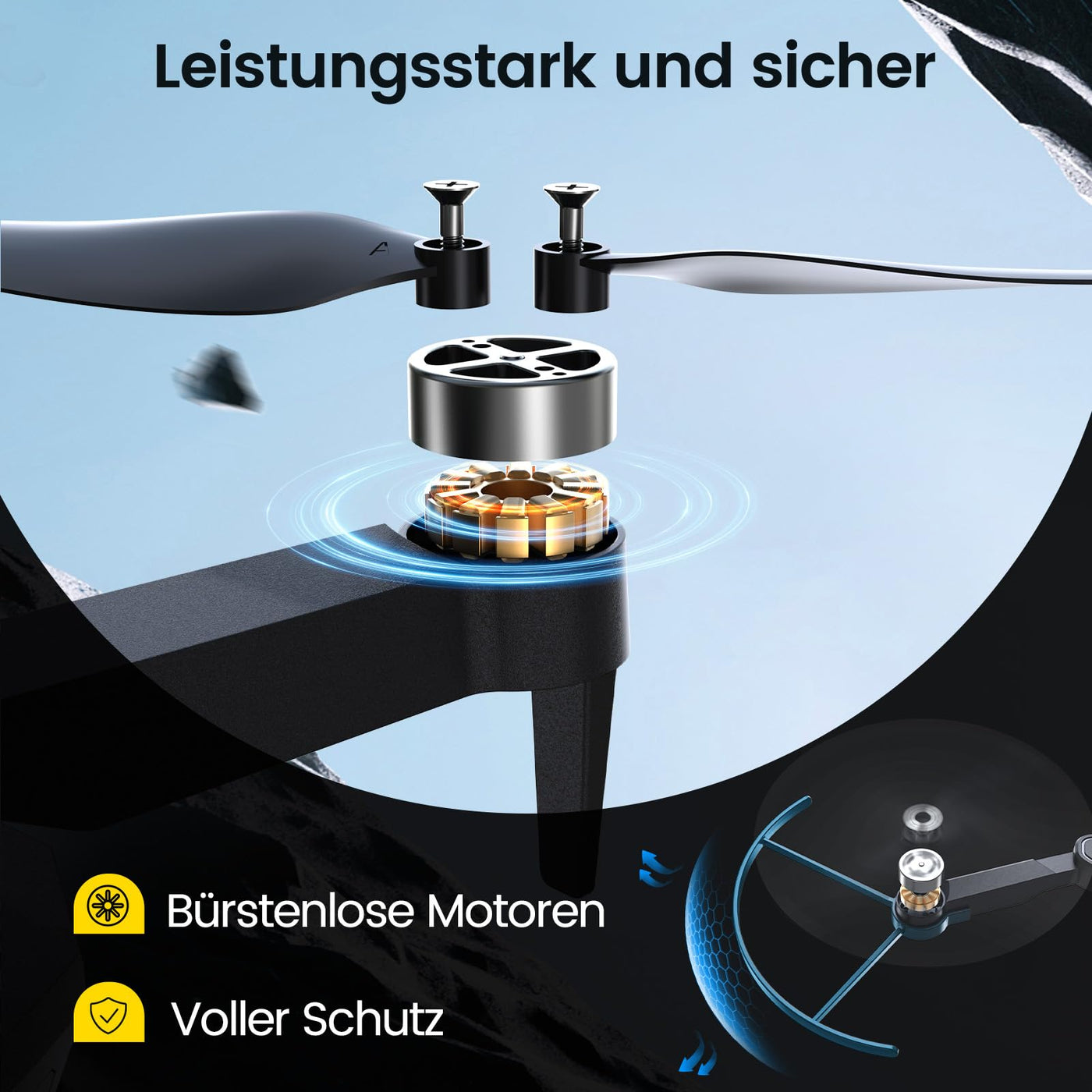 DEERC Drohne mit Kamera 1080P für Kinder, RC Quadrocopter D75 faltbar mit Wifi Übertragung, Lange Flugzeit,Bürstenloser Motor,Höhenhaltung,One Key Start Drohnen Spiel Geschenk für Anfänger Jungend, C0