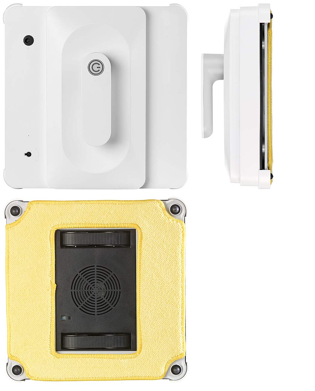 Sichler Haushaltsgeräte Fensterreinigungsroboter: Profi-Fensterputz-Roboter PR-040 mit Bluetooth, App & Sicherungs-Seil (Fenstersauger, Fensterputzroboter Akku, Fensterreinigung)