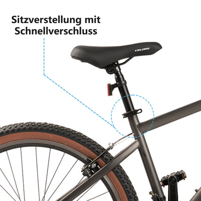 CARPAT SPORT 26 27.5 29 Zoll Mountainbike Fahrrad für Erwachsene, 21 Gang Schaltung, V-Bremsen/Dual-Scheibenbremsen, MTB Herren Damen, Jugendfahrrad