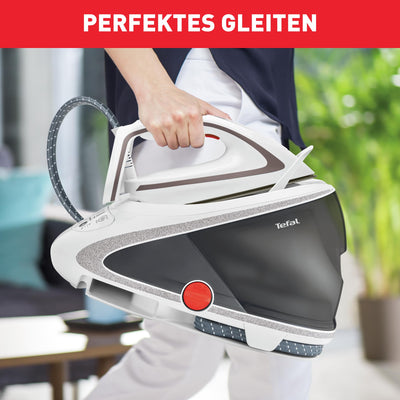 Tefal Dampfbügelstation Pro Express Ultimate GV9567 | 7,7 Bar | 155 g/Min. Kontinuierlicher Dampf | 500 g/Min. Extra-Dampfstoß | 2600 Watt | 42.3 x 25 x 28.9 cm | Farbe Weiß