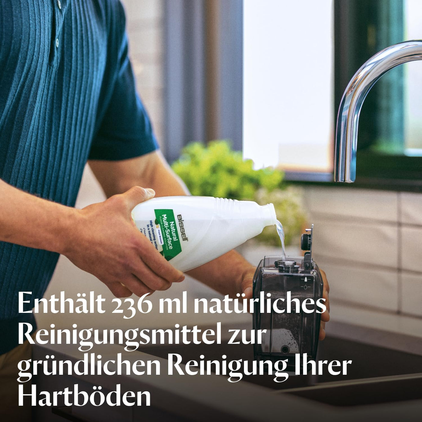 BISSELL CrossWave HF3, Kabelloser Nass Trockensauger, Saugen & Wischen in Einem, Leichtgewichtiger Nasssauger, Saugwisher mit 25 Minuten Laufzeit, Waschsauger, Wischsauger, Nur für Harte Böden, 3598N