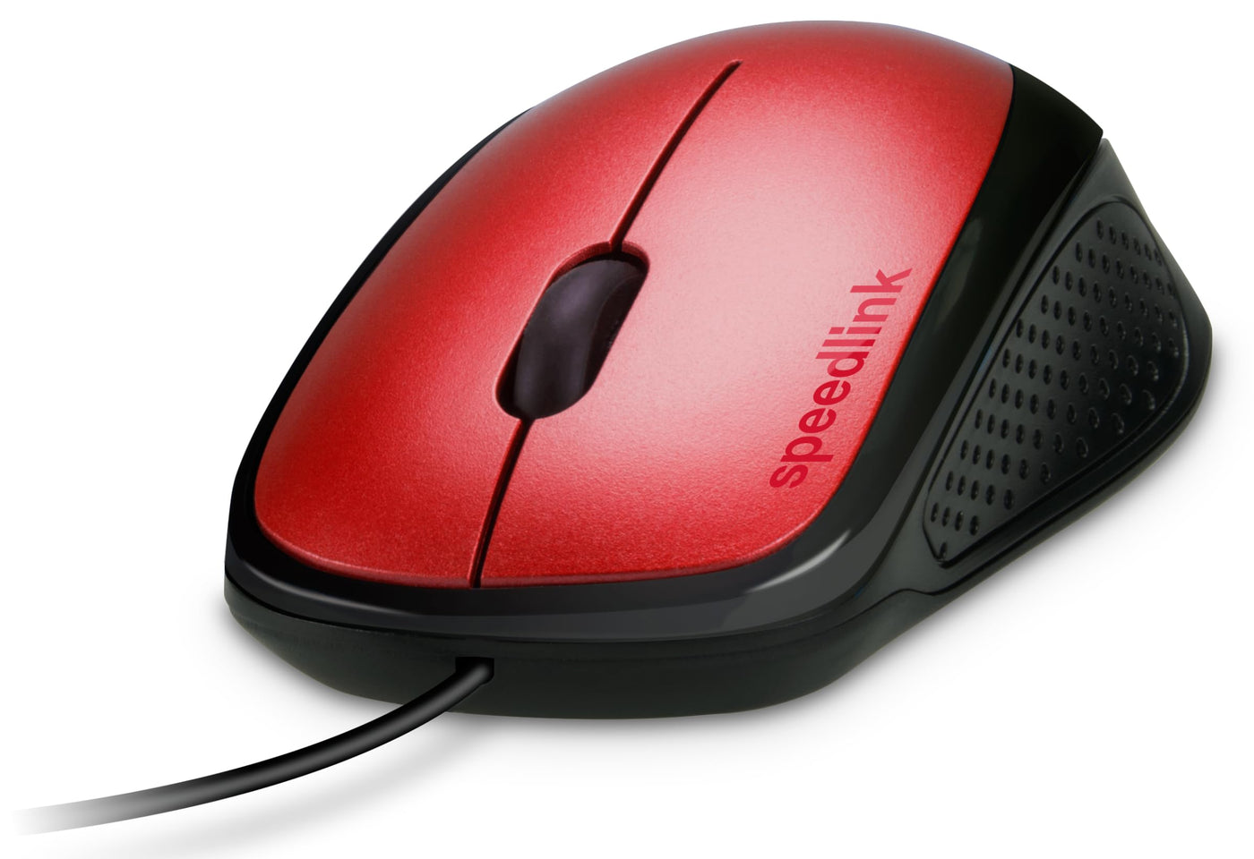 Speedlink KAPPA Mouse wired - leichte USB Maus mit Kabel, PC Maus kabelgebunden für PC, Laptop und Notebook, Büro, Office, 1000dpi, rot