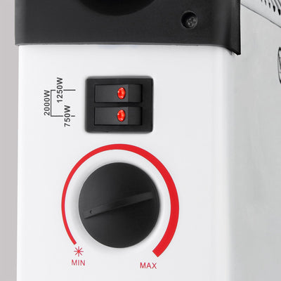 Monzana® Konvektor Elektroheizer 2000 W inkl. 24 Std. Timer 3 Heizstufen Thermostat Elektro Heizkörper Heizer elektrische Heizung Elektroheizung