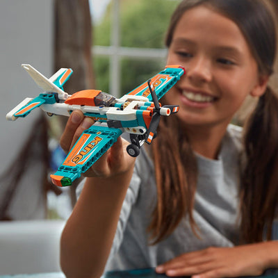 LEGO 42117 Technic Rennflugzeug & Jet-Flugzeug, 2-in-1 Spielzeug für Kinder ab 7, Geschenke zum Geburtstag oder zu Weihnachten für Jungen und Mädchen