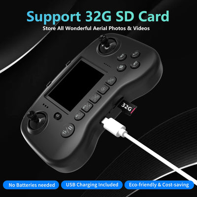 TTROARDS TT19LCD Drohne mit 4k Kamera, FPV Drohne mit 2.8in LCD Bildschirm, Brushless Motor 270°Hindernisvermeidung Optische Flusspositionierung, Mini Drone für Erwachsene Anfänger