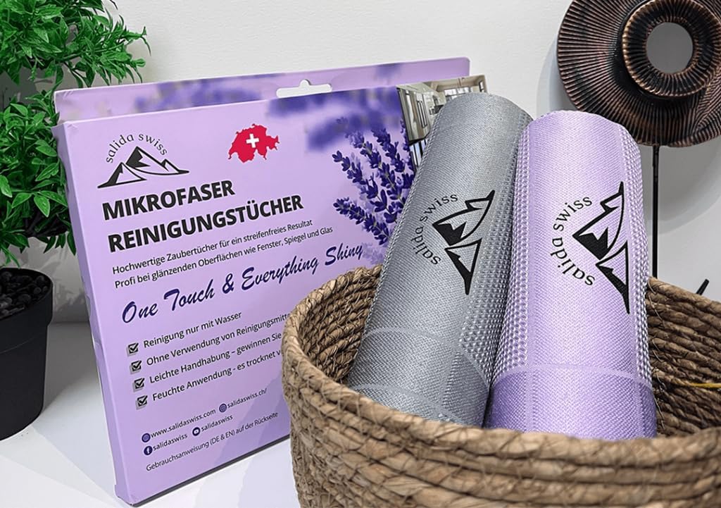 Salida Swiss Mikrofaser Tuch Set (4er Pack) - DAS Original aus der Schweiz