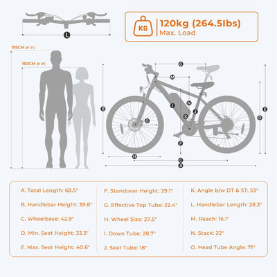 Foride Xtremer 1 29'' E-Bike für Erwachsene，21 Gang Elektrofahrrad mit Austauschbarem 36V 13Ah Akku, und 100km Reichweite E Bike Herren Damen für Städtische Pendler und Fahrten im Freien (Zoll, 29)