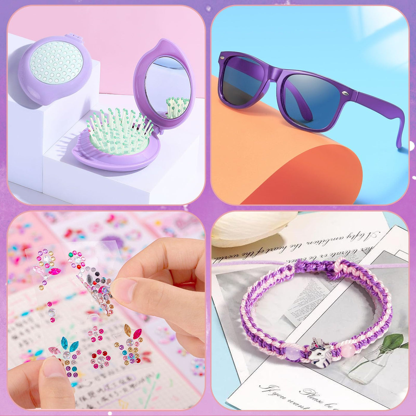 G.C Einhorn Geschenke für Mädchen 6-12 Jahre, Mini Karaoke Maschine mit LED Kindermikrofon, Trinkflasche Basteln, Verdrahtet Kopfhörer, Einhorn Spielzeug Weihnachten Geschenke Mädchen