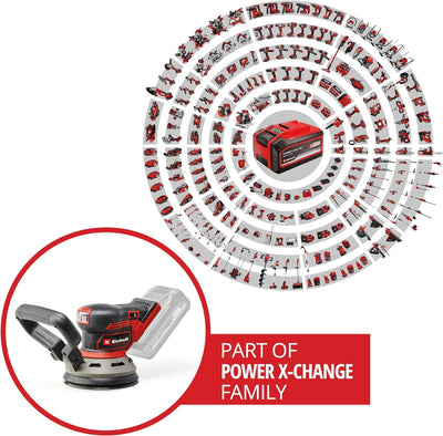 Einhell Professional Akku-Exzenterschleifer TP-RS 18/32 Li BL-Solo Power X-Change (18 V, Brushless, 3,2 mm Schwingkreis, 125 mm Schleifteller, inkl. Schleifpapier, ohne Akku)