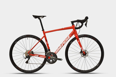 Mendiz Bikes Rennrad F4.08, Aluminium, Größe: 57 cm, Shimano Tiagra R4700, Scheibenbremsen, Farbe rot