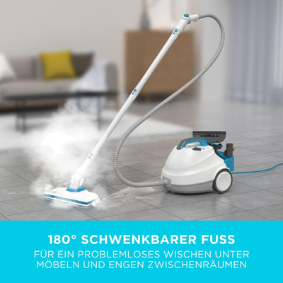 BLACK+DECKER 2300W Druck-Dampfreiniger Steam Ultra (mit 4 Bar Dampfdruck, beseitigt 99Prozent aller Haushaltkeime, abnehmbarer Tank und geringe Aufheizphase, inklusiv 14-tlg; zubehör) BHSMP2314