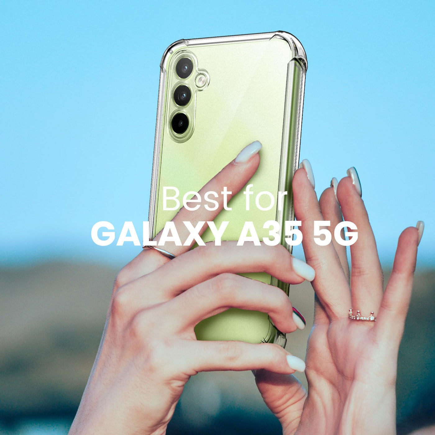 New&Teck Handyhülle hülle für Samsung Galaxy A35 5G + 2 Hartglas-Displayschutz, Schutzhülle aus weichem TPU-Silikon, Bumper mit verstärkten Ecken, klarer Schutz.