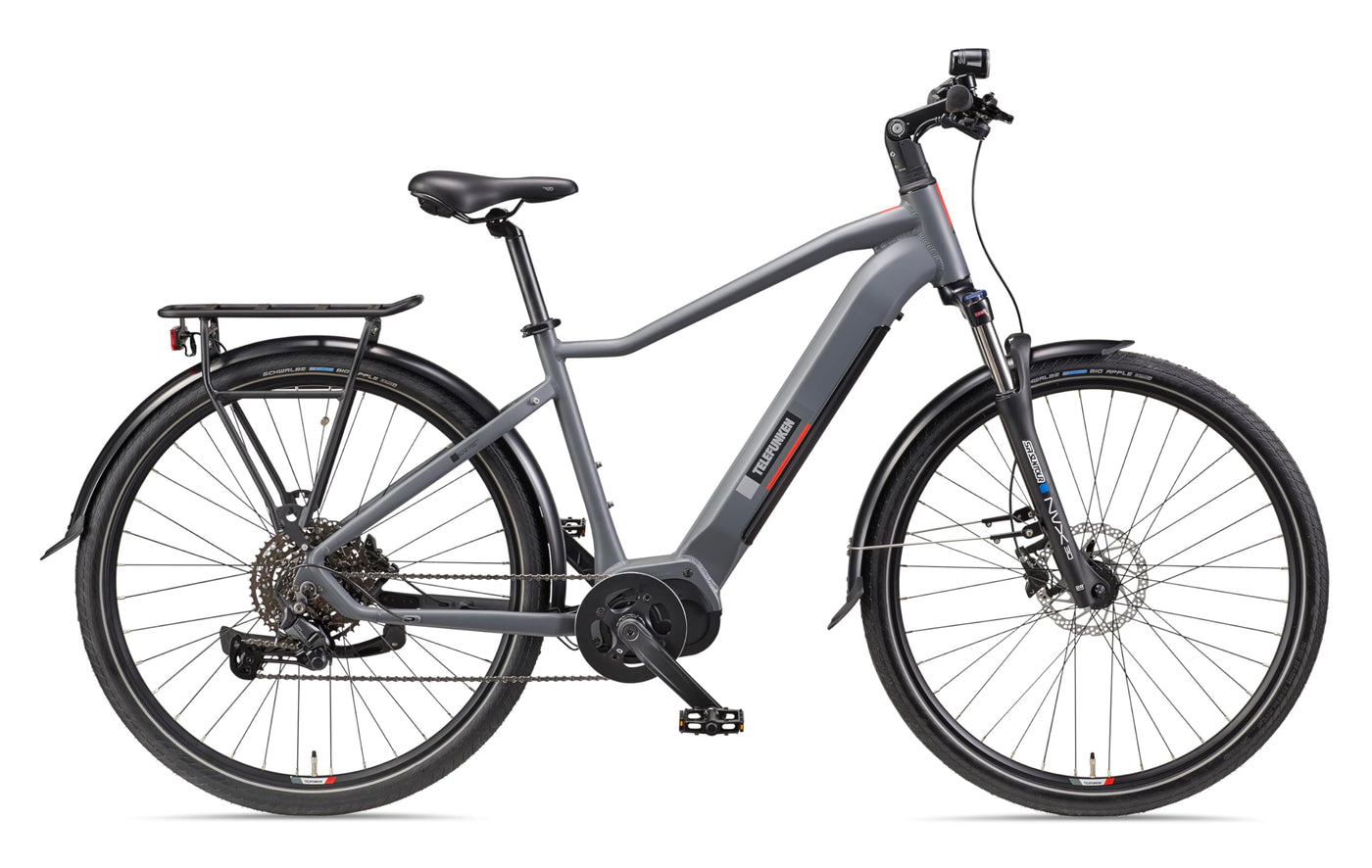 TELEFUNKEN E-Bike Herren 29 Zoll, Elektrofahrrad Mittelmotor, 10-Gang Kettenschaltung, Hydr. Scheibenbremsen - Pedelec SUV-Bike, SUV700