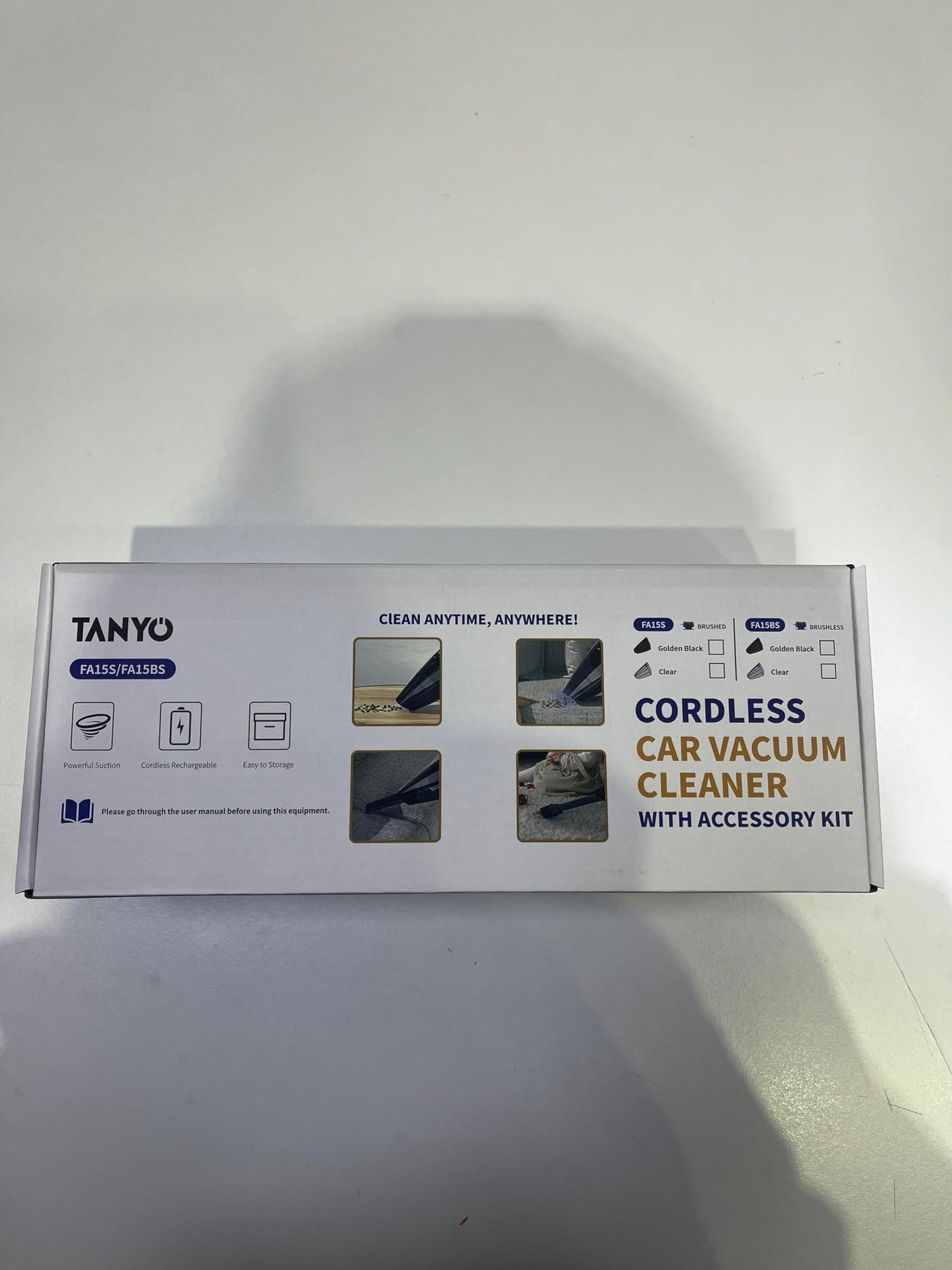 TANYO Handstaubsauger Akku, 12000Pa Handstaubsauger Kabellos 2000mAh Batterien Autostaubsauger Stark mit Waschbar HEPA Filter, Mini Staubsauger für Auto, Küche, Haus, Tierhaare Eisenhaltig