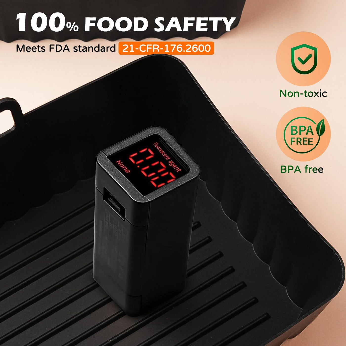 Ninja Heißluftfritteuse Zubehör - Airfryer Zubehör für Ninja Foodi Max Dual Zone AF400EU AF300EU 7.6L-9.5L Und anderen Dual Zone Air Fryer, BPA-frei, Ninja Airfryer Zubehör, Air Fryer Accessories