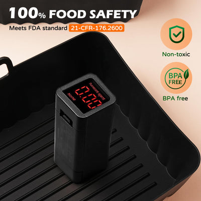 Ninja Heißluftfritteuse Zubehör - Airfryer Zubehör für Ninja Foodi Max Dual Zone AF400EU AF300EU 7.6L-9.5L Und anderen Dual Zone Air Fryer, BPA-frei, Ninja Airfryer Zubehör, Air Fryer Accessories