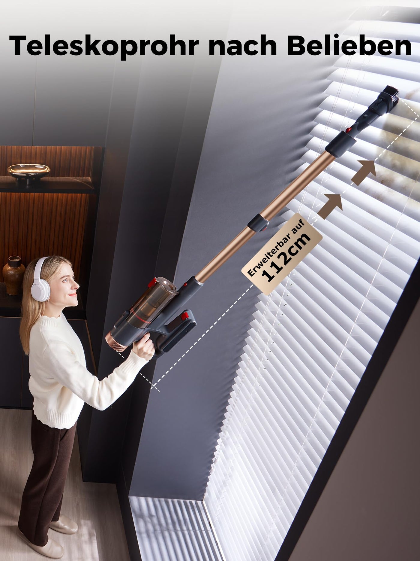 Proscenic P11 Ultra Staubsauger Kabellos, Leichter Selbststehend 40Kpa 40Min Akku Staubsauger mit Touchscreen Grün Licht Anti-Tangle, Stielstaubsauger für Teppich Hartböden Vorhang Auto Haustierhaare