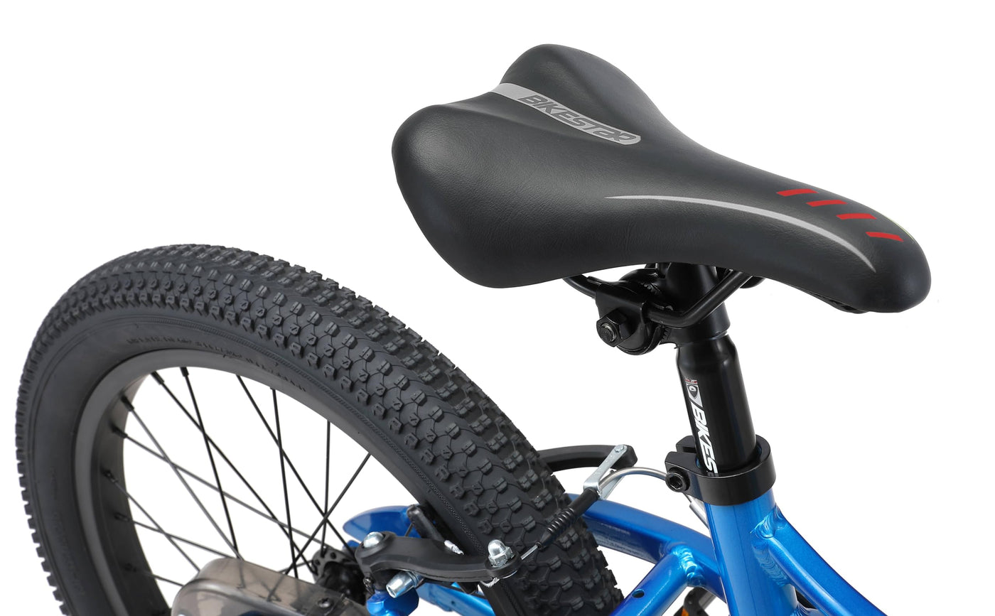 BIKESTAR Kinder Fahrrad Aluminium Mountainbike mit V-Bremse für Mädchen und Jungen ab 5 Jahre | 18 Zoll Kinderrad MTB | Blau