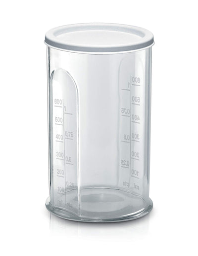 Bosch Hausgeräte Handrührer ErgoMixx MFQ36440, 2 Rührbesen, 2 Edelstahl-Knethaken, Pürierstab, Becher, spülmaschinengeeignet, 5 Stufen plus Turbostufe, 450 W, weiß