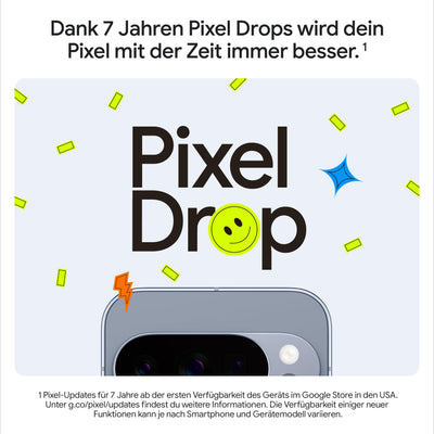 Google Pixel 10 Pro – Android-Smartphone ohne SIM-Lock, mit Gemini, Dreifach-Rückkamerasystem, mehr als 24 Stunden Akkulaufzeit und 6,3 Zoll großem Super Actua-Display – Obsidian, 1TB