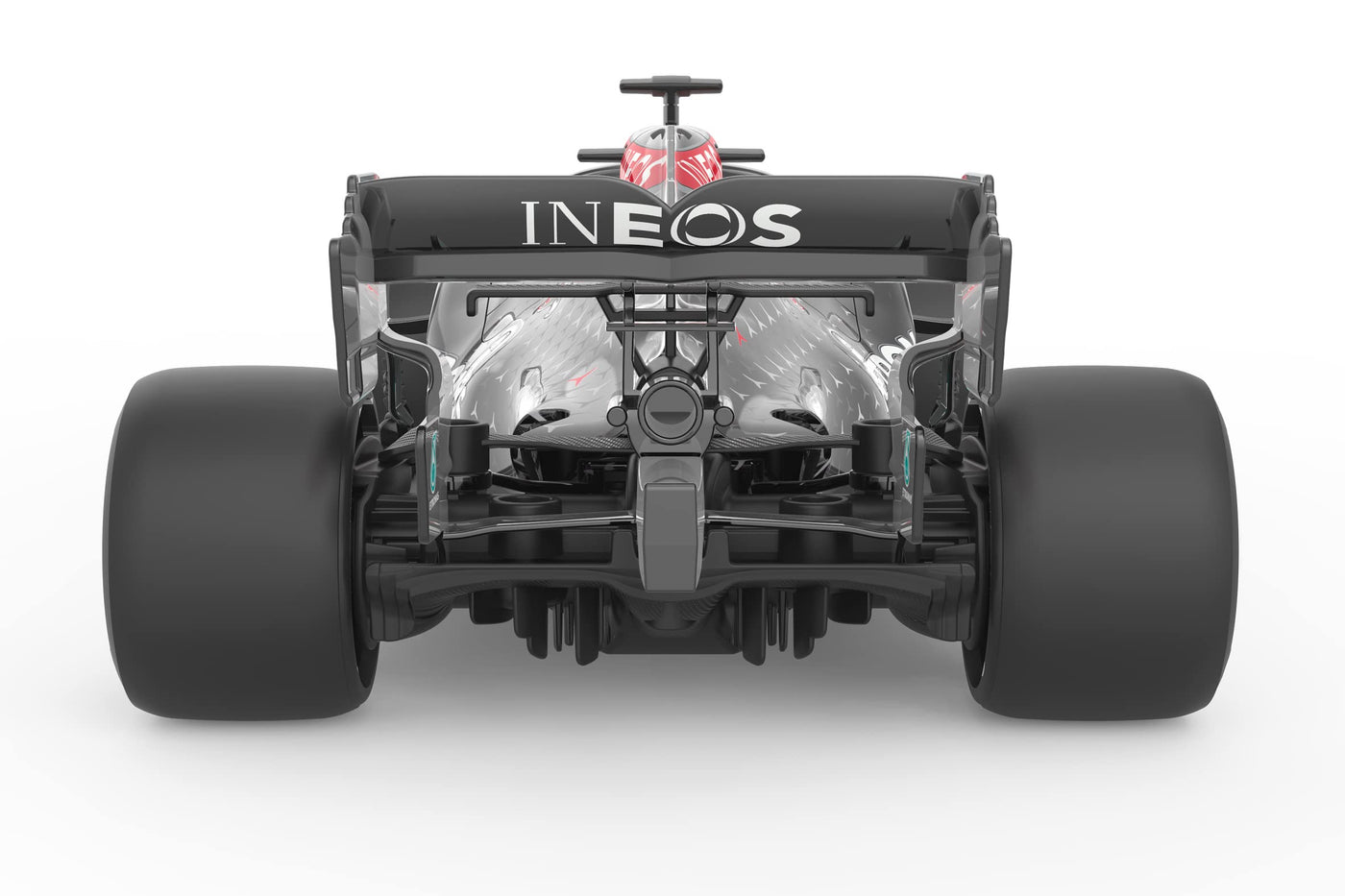 JAMARA Mercedes-AMG F1 W11 EQ Performance 1:18-2,4GHz für Mehrspielerbetrieb, offiziell lizenziert, originalgetreue Lackierung, Inklusive Dekorbogen