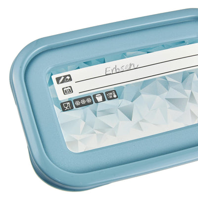 keeeper Tiefkühldosenset 5-teilig, Wiederbeschreibbarer Deckel, 5 x 500 ml, 15,5 x 10,5 x 6 cm, Mia Magic Ice, Nordic Blue