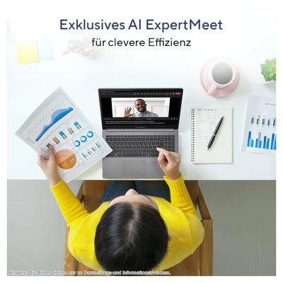 ASUS ExpertBook P1 Business Laptop, Intel Core i5-13420H, 16 GB DDR5 RAM, 1 TB PCIe SSD, 15.6" FHD (1920x1080) Display, Intel UHD Graphics, QWERTZ Numerische Tastatur, Windows 11 Pro, Grau