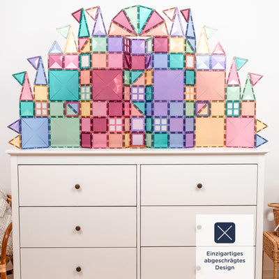 CONNETIX Magnetische Fliesen Pastell Kreativpaket, 120 Stück