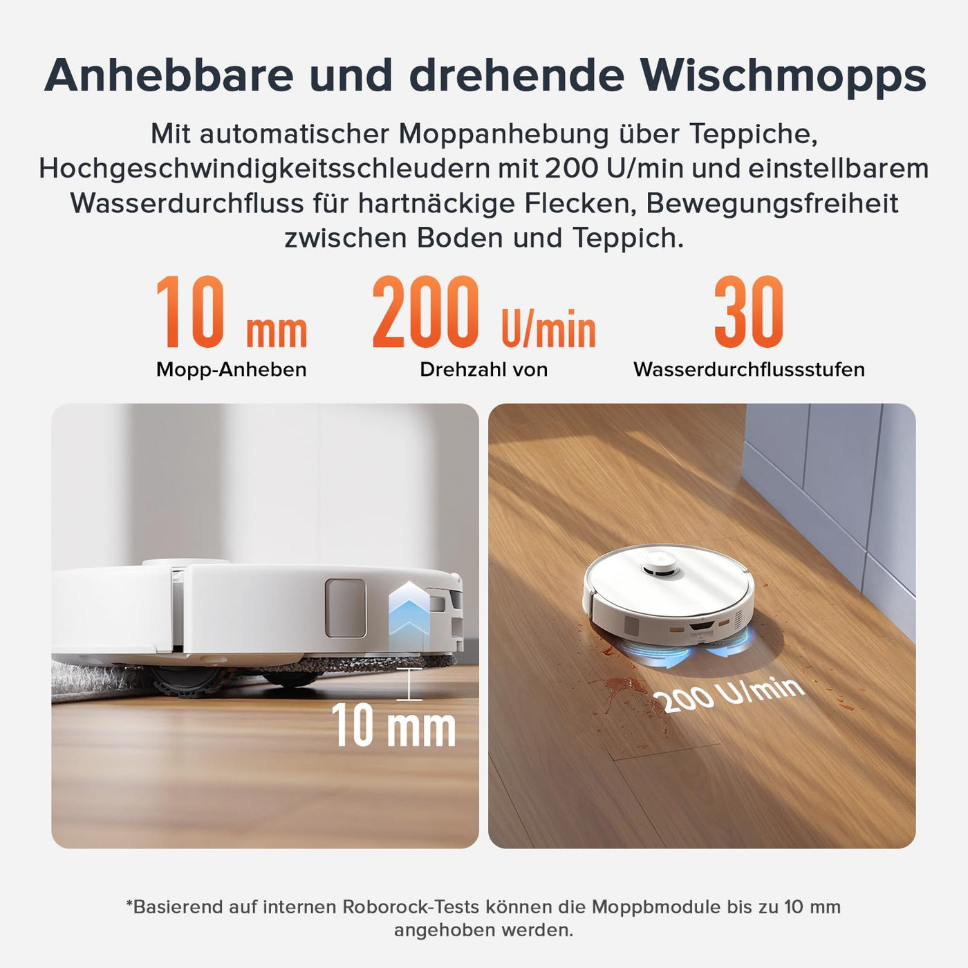 roborock Qrevo Curv S5X-Set Saugroboter mit Wischfunktion Absaugstation, Dual Anti-Tangle-System, 17.000 Pa Saugkraft, 75°C Heißwasser-Moppwäsche, Intelligente Schmutzerkennung, All-in-One-Dock (Weiß)