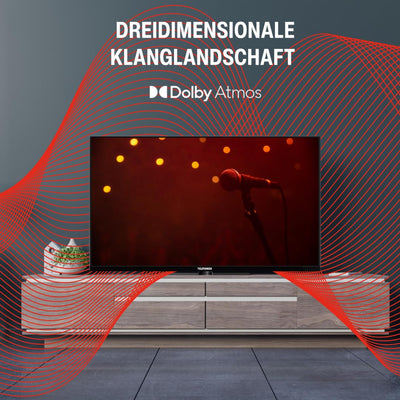 Telefunken Fernseher 55 Zoll Smart TV powered by TiVo (4K UHD, HDR Dolby Vision, Dolby Atmos, Triple-Tuner, 6 Monate HD+ inkl.) XU55TO750S