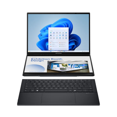 ASUS Zenbook Duo OLED UX8406CA | 14" WUXGA 16:10 OLED Display | 16 GB RAM | 1 TB SSD | Intel Core i9 | Intel Arc | Windows 11 | QWERTZ Tastatur | Inkwell Gray