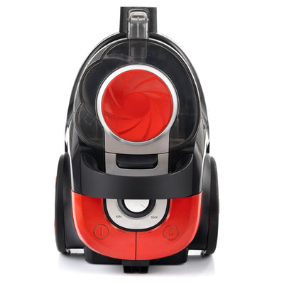 LEHMANN Zyklon Staubsauger ohne Beutel 4000 Watt, Hoher Saugkraft, HEPA Filter für Allergiker, 2,5 L Staubbehälter, Satz von Staubsaugerdüsen und Turbobürste, Kompakt und Leicht