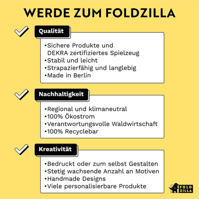 FOLDZILLA Steckenpferde 10er Set aus Pappe 115 x 40 x 25 cm Hobbyhorse Stockpferde - Pferd weiß zum Bemalen und Bekleben