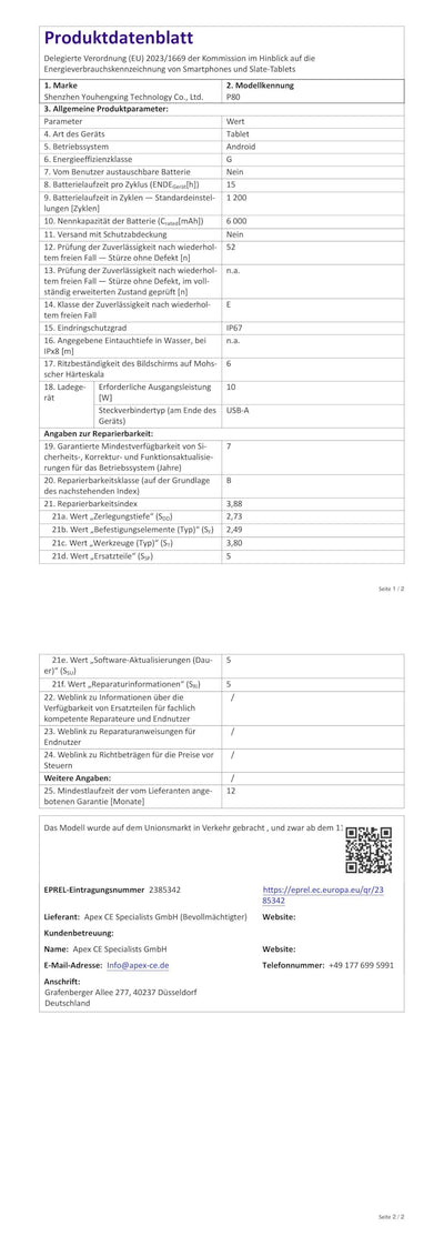 JJGJ Android Tablets,11 Zoll Tablet Android 14 mit Tastatur, 12GB+256GB, 1TB Expand, Octa-Core, 8000mAh, 2.4G/5G WiFi, 13MP+5MP Kamera, 2 in 1 mit Tastatur Tasche, Maus, Stylus(Schwarz)