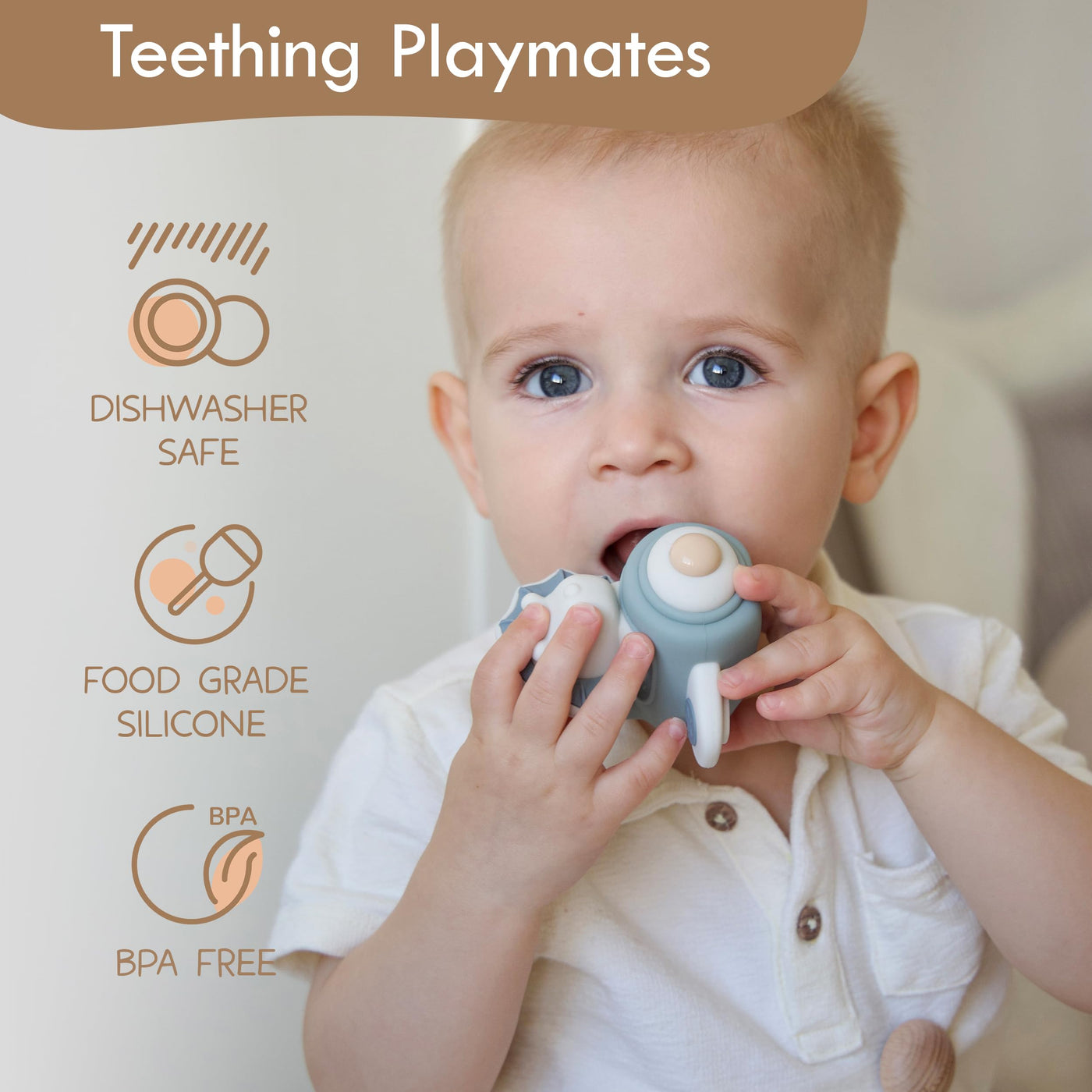 Moonkie Hase Stapelturm Baby, Silikon Spielzeug mit Ringen, Stapelspiel für Kleinkind Mädchen ab 6 Monate 1 2 3 Jahr, Beißring Baby, Sensorik Montessori Spielzeug, 7 Teiliges Set, Babygeschenke