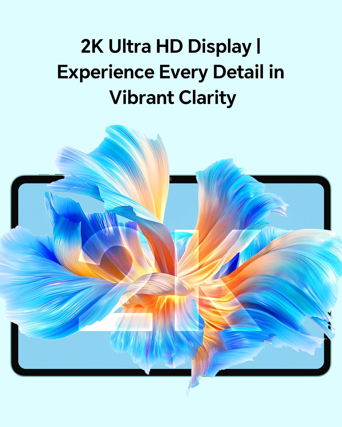 ODEA Tablet 12 Zoll Android 15, A12 Tablets 2K (2000x1200) Großes Display, 8000mAh, T606 Octa-Core, 12GB RAM 128GB ROM(2TB TF), 13MP+8MP, GPS, Widevine L1, GMS, 5GHz WLAN, BT5.0 [2025]