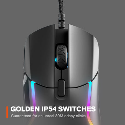 SteelSeries Rival 5 - Gaming-Maus - TrueMove Air Optische Sensor mit 18CPI - 9 programmierbare Tasten - Federleichte 85 Gramm, Schwarz