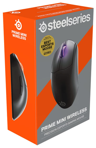 SteelSeries Prime Mini Wireless - Esports Leistung Kabellose Gaming-Maus - 100 Stunden Akkulaufzeit - Magnetisch-optische Schalter -  Mini-Formfaktor