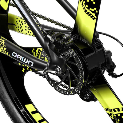 cysum Speedy E-Bike Damen Herren, 27,5/29 Zoll E-Mountainbike, Elektrofahrrad mit 48V14Ah Wechselakku, 100km Reichweite, 25km/h, Hydraulische Scheibenbremse (29'' GRÜN)