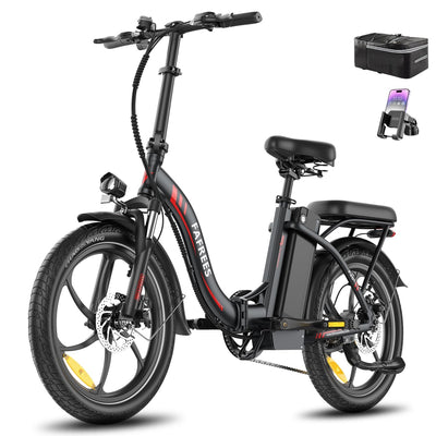 Fafrees F20+ E Bike Klappbar 20 * 3.0 Zoll, Upgrade 2025 Ebike Herren 250W, Elektrofahrrad 20Ah/720Wh Akku, E-Bike Damen 25km/h, Fatbike 7S, Pedelec faltrad Lagergewicht 140 KG (Schwarz)