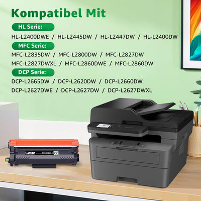 GREENSKY TN2510 TN2510XL Toner TN 2510XL TN-2510 XL Kompatibel mit Brother HL-L2400DWE HL-L2400DW HL-L2445DW DCP-L2627DWE MFC-L2800DW DCP-L2660DW DCP-L2665DW MFC-L2827DWXL MFC-L2860DWE (1 Schwarz)