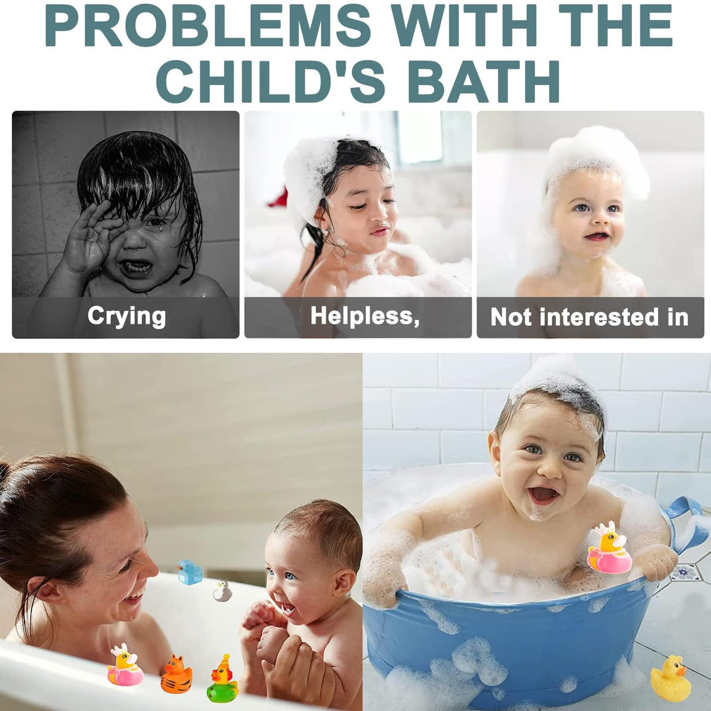 12 Stück Gummi Badeenten, Baby Bade Enten, Badeente Lustig Klein, Bunt Gummi Enten, Kinder Badewannenspielzeug, für Kinder, Babydusche, Kindergeburtstagpartys,Strand und im Pool (Skurrile Themen)