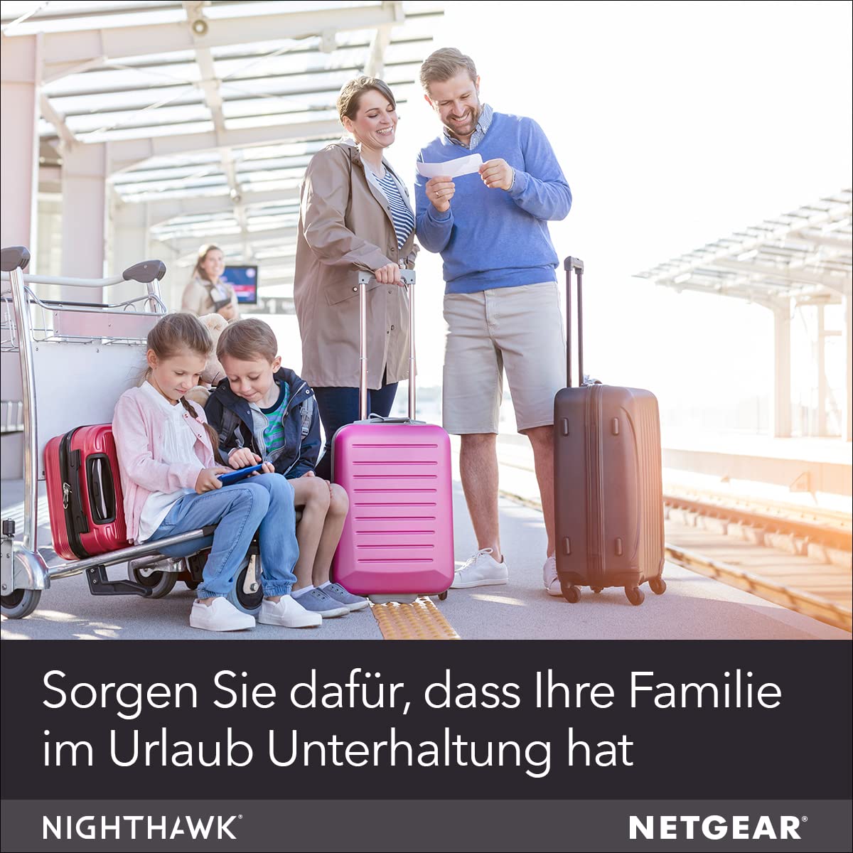 NETGEAR Nighthawk Mobiler WLAN Router MR1100 | tragbares Wlan für unterwegs | 4G LTE Router | bis 1 GBit/s | Hotspot für 20 Geräte | für jede SIM-Karte ohne Vertrag freigeschaltet