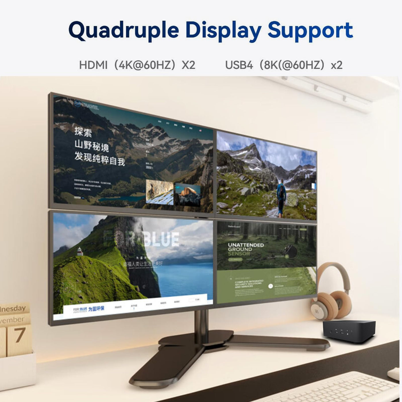 Reatan Mini Gaming PC AMD Ryzen 9 7940HS 64GB SSD 2TB DDR5 5600 MHz RAM,Desktop Mini Computers Windows 11 pro,Radeon 780M Graphics,2.5Gbps LAN, HDMI 2.1, 8K USB 4.0 Wi-Fi 6E/BT5.3