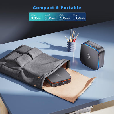 NiPoGi Mini PC Ιntel 12. Gen Alder Lake-N N100(Bis zu 3.4GHz) 16GB DDR4/1024GB M.2 SSD,Mini Desktop PC Dualband-WiFi/BT 4.2/RJ45,Mini Computer 4K@60HZ UHD Dual Display, Micro PC für Büro/Unterhaltungs