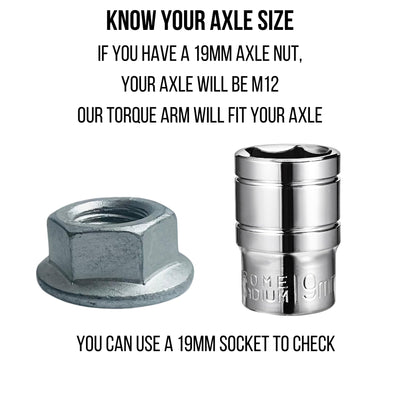 E Bike Power UK EBike Drehmomentarm Set Universal M12 Elektrofahrrad E Bike Hinterachse 6mm dick aus Edelstahl Anzug 250W 350W 500W 750W1000W 2000W Motoren