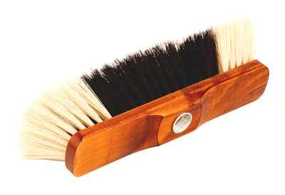 BigDean 2X Zimmerbesen mit Stiel - Besen Holzbesen Teleskopstiel Stubenbesen Haushaltsbesen Kehrbesen - Made in Germany - Extra weiche Kunstborsten