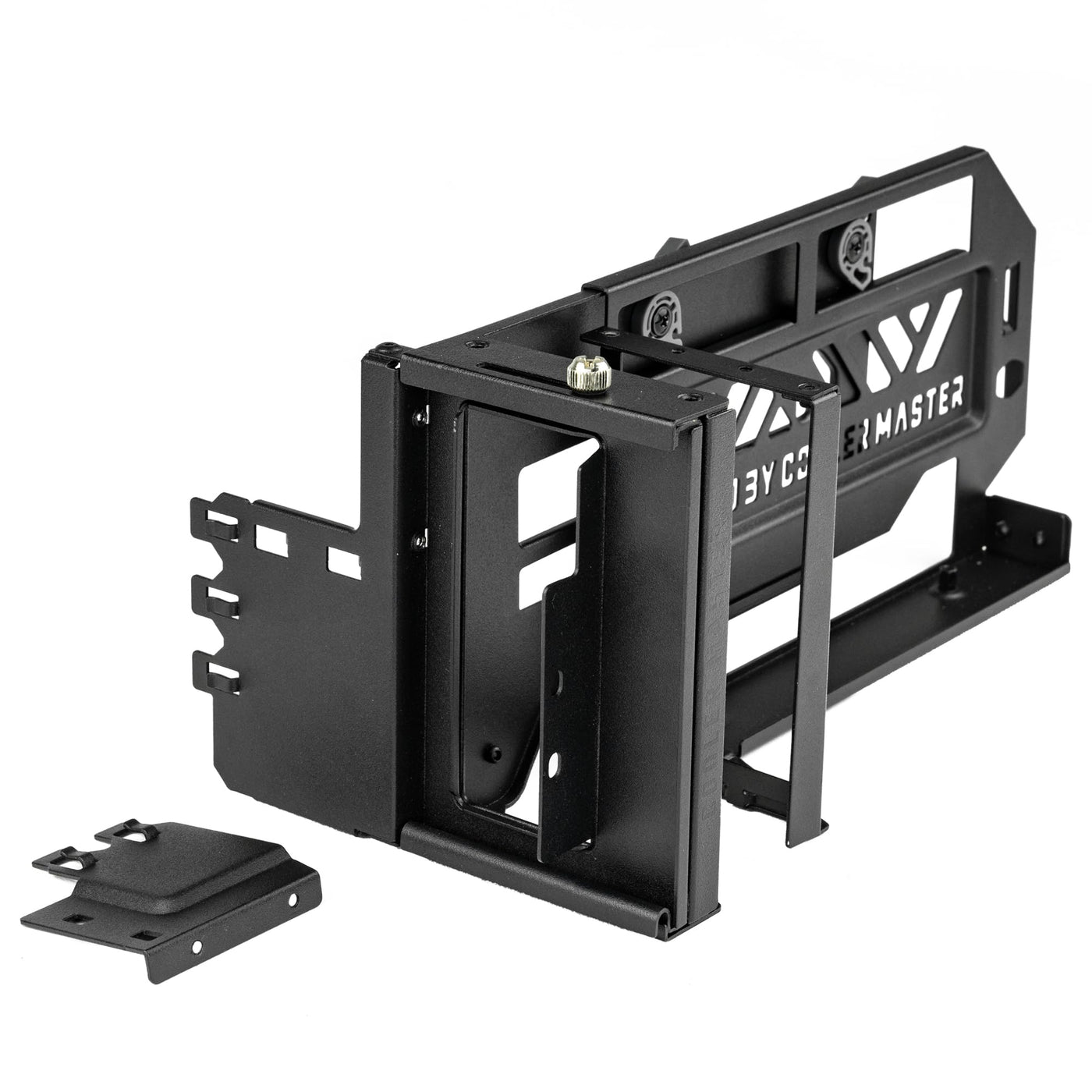 Cooler Master Vertical GPU Holder Kit V3 – Für E-ATX/ATX/mATX PC-Gehäuse & PCI-E 4.0-Geräte, anpassbare modulare Grafikkartenunterstützung, dicke SGCC-Stahlhalterung, inkl. 165mm Riser-Kabel – Schwarz